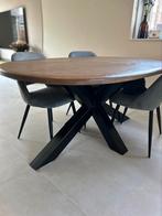 Massief eiken eettafel, Huis en Inrichting, Tafels | Eettafels, Zo goed als nieuw, Vijf personen of meer, Rechthoekig, 50 tot 100 cm