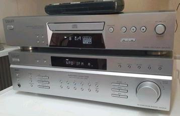 Sony set receiver str-de197 + cd speler cdp-xe370 + remote beschikbaar voor biedingen