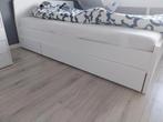 Ikea bedlades askvoll songesand, Huis en Inrichting, 180 cm, Ophalen of Verzenden, Wit, Zo goed als nieuw