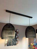 Rotan lampen zwart, Huis en Inrichting, Lampen | Hanglampen, Ophalen, Zo goed als nieuw, Metaal, Minder dan 50 cm