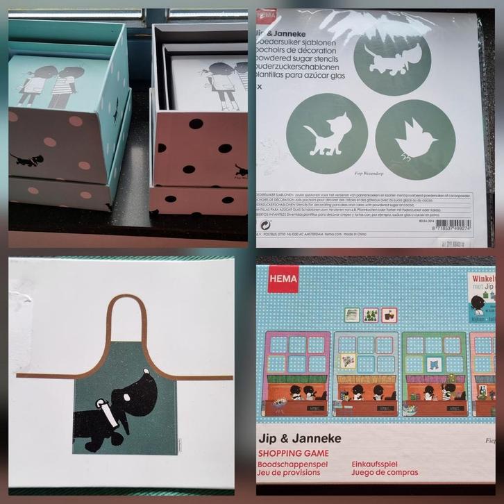 Jip en Janneke en Takkie - schort, dozen, spel en vorm, Hobby en Vrije tijd, Gezelschapsspellen | Bordspellen, Nieuw, Ophalen