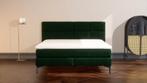 Boxspring Karlsson, Ophalen, 180 cm, 200 cm, Groen