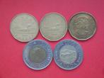 Canada setje munten 1 en 2 Dollar 1988 t/m 2012., Postzegels en Munten, Munten | Amerika, Verzenden, Noord-Amerika, Setje