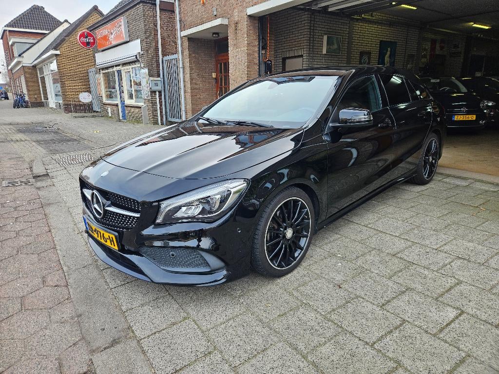 Mercedes-Benz CLA 1.6 Cla180 90KW Sh.br. 2016 Zwart, Auto's, Mercedes-Benz, Bedrijf, CLA, ABS, Adaptieve lichten, Airbags, Airconditioning