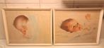 Twee babyprint Bessie Pease Gutmann schilderijtjes, Antiek en Kunst, Ophalen