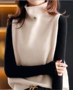 Wollen pullover/spencer met col, nieuw!, Kleding | Dames, Truien en Vesten, Maat 38/40 (M), Wit, Cavelle, Ophalen of Verzenden