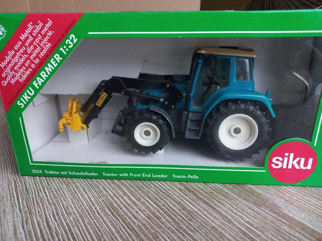 Fendt 412 Vario met Voorlader Balen Klem Siku, Hobby en Vrije tijd, Modelauto's | 1:32, Zo goed als nieuw, Tractor of Landbouw