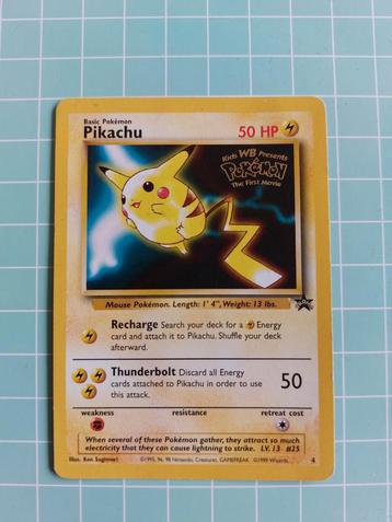 Pikachu Movie Promo - Zeldzame Pokémonkaart! beschikbaar voor biedingen