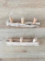 Twee houten kapstokjes, Huis en Inrichting, Woonaccessoires | Kapstokken, Nieuw, Minder dan 100 cm, Ophalen of Verzenden, Hout