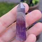 Lila paarse Amethist punt met Bergkristal edelsteen toren, Verzamelen, Mineralen en Fossielen, Ophalen of Verzenden, Mineraal