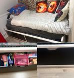 GRATIS 1persoons bed met lades en matrassen, 90 cm, Eenpersoons, Wit, Ophalen of Verzenden