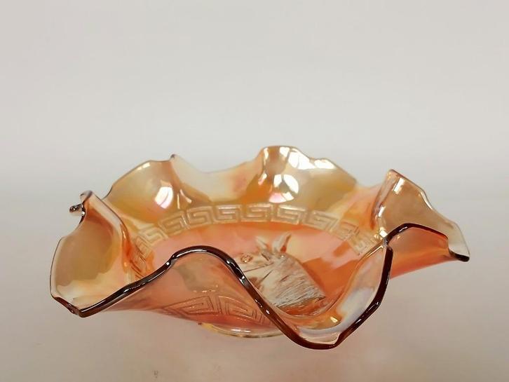 Schaal Dugan Glass Company USA Carnival Art Deco, Antiek en Kunst, Antiek | Glas en Kristal, Ophalen of Verzenden