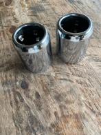 Mini Cooper chrome sier stuk Uitlaat 2X, Auto-onderdelen, Uitlaatsystemen, Ophalen of Verzenden, Gebruikt, Mini