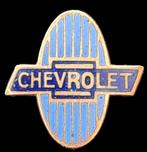 Chevrolet speld- blauw emaille, Verzenden, Nieuw, Transport, Speldje of Pin