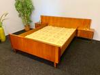 Vintige wébé jaren 60/70 bed retro teak ledikant jaren 60/70, Ophalen, Gebruikt, Tweepersoons, Nvt