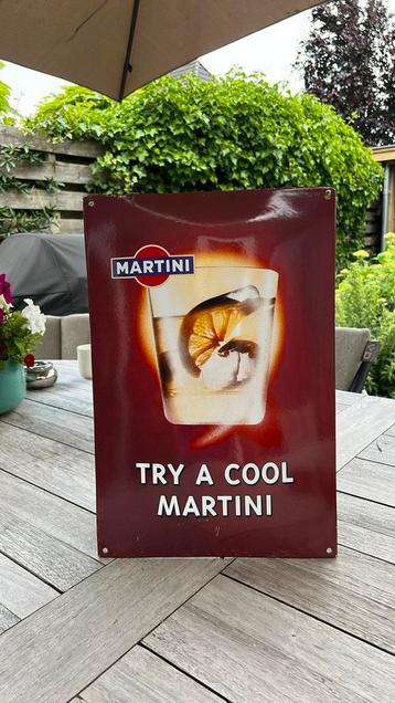 Emaille reclamebord Martini mancave cafe bar kroeg beschikbaar voor biedingen