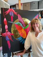 Kolibrie schilderij handgemaakt, Antiek en Kunst, Ophalen