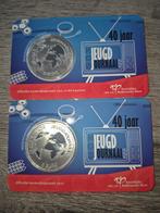 40 jaar jeugdjournaal vijfje bu en unc in coincard, Ophalen of Verzenden, Koningin Beatrix, Euro's