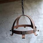 Oude brocante metalen wildhaak wildkroon aan ketting *Etage3, Huis en Inrichting, Gebruikt, ., Ophalen of Verzenden, .