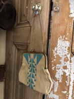 OUD STOFFEN PORTEMONNEE/TASJE, Antiek en Kunst, Antiek | Kleding en Accessoires, Ophalen of Verzenden