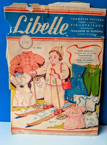 Oud Libelle Knip- en Strijkpatroon/Poppenuitzetje beschikbaar voor biedingen