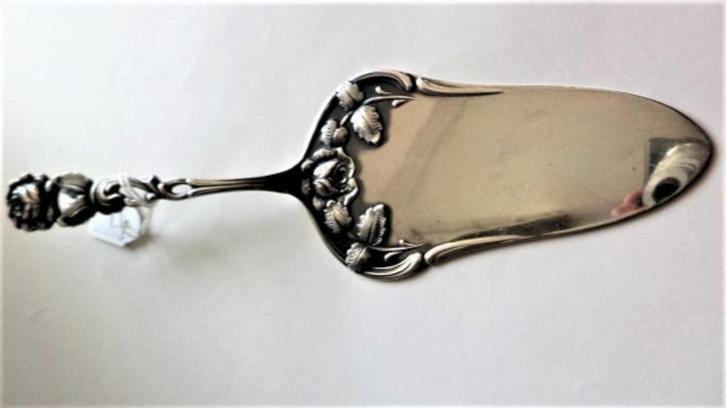 Mooie zwaar verzilverde taartschep Hildesheimer Rose  76, Antiek en Kunst, Antiek | Bestek, Ophalen