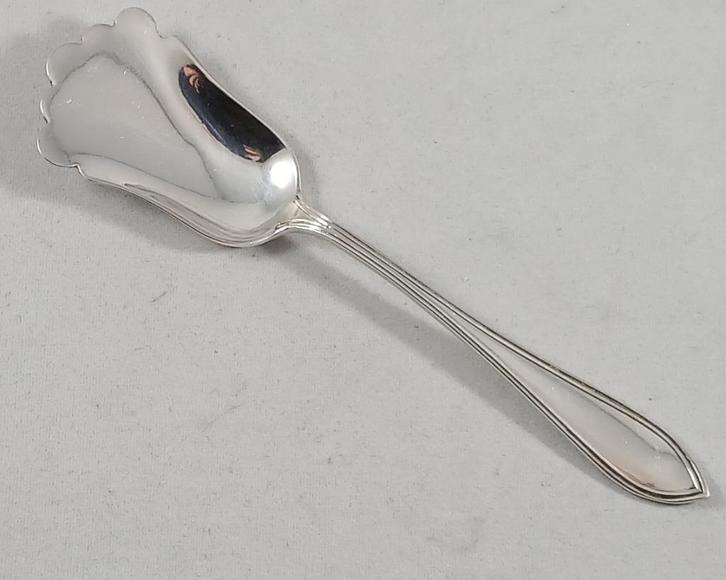 Zilveren suikerlepel dubbel puntfilet antiek 835 zilver, Antiek en Kunst, Antiek | Goud en Zilver, Zilver, Ophalen of Verzenden