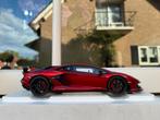 1:18 Lamborghini Aventador SVJ Metallic Red Autoart 79177, Hobby en Vrije tijd, Modelauto's | 1:18, Auto, Autoart, Nieuw, Ophalen of Verzenden