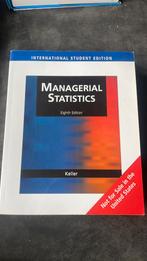 Managerial Statistics -8th edition Keller, Boeken, Ophalen of Verzenden, Zo goed als nieuw