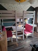 Gratis ophalen hoogslaper met zitje onder incl kussens, Huis en Inrichting, Slaapkamer | Stapelbedden en Hoogslapers, Ophalen
