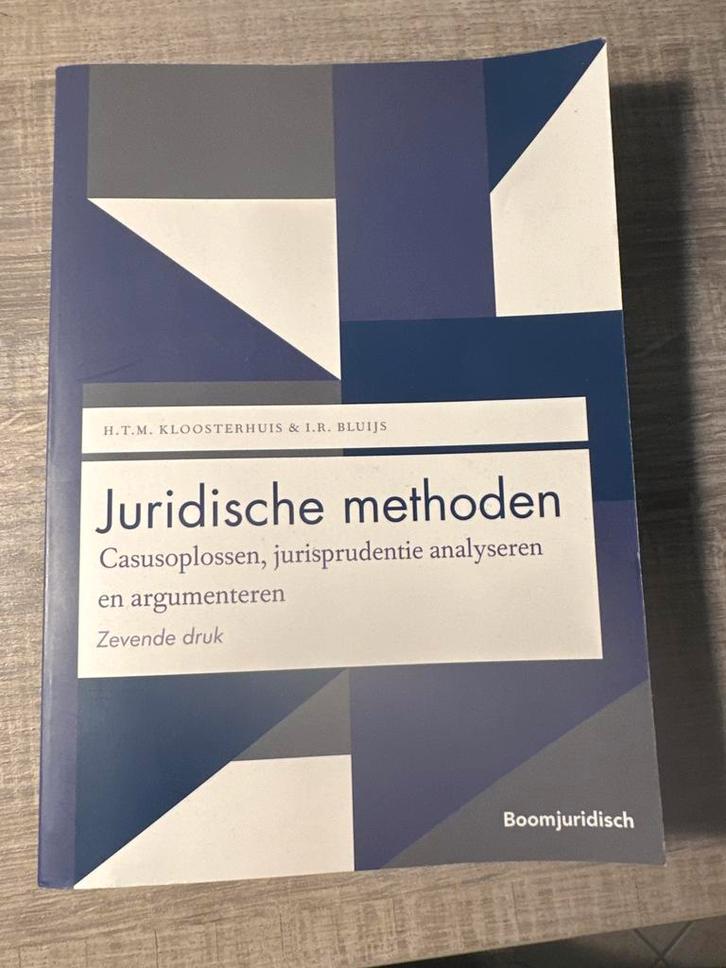 Juridische Methoden - 7e druk, Boeken, Studieboeken en Cursussen, Zo goed als nieuw, WO, Alpha, Ophalen of Verzenden