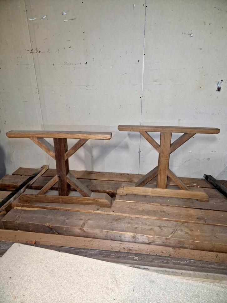 Massief Eiken tafelpoten - nieuw!, Huis en Inrichting, Tafelonderdelen, Nieuw, Tafelpoot, 50 tot 100 cm, 50 tot 100 cm, Rechthoekig