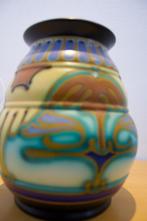 Plateel vaas nr 366 Corel Schoonhoven, Huis en Inrichting, Ophalen, Overige kleuren, Aardewerk of Porselein, Zo goed als nieuw