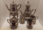 8 Delige koffie- en theeset van Daalderop, Tiel, Antiek en Kunst, Antiek | Tin, Ophalen of Verzenden