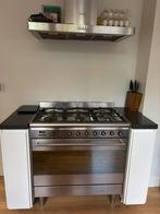 SMEG gasfornuis incl. SMEG afzuigkap, Ophalen, 60 cm of meer, Zo goed als nieuw, Gas