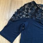 Prachtig shirtje donkerblauw Vittoria B. (Maat M), Maat 38/40 (M), Overige typen, Blauw, Nieuw