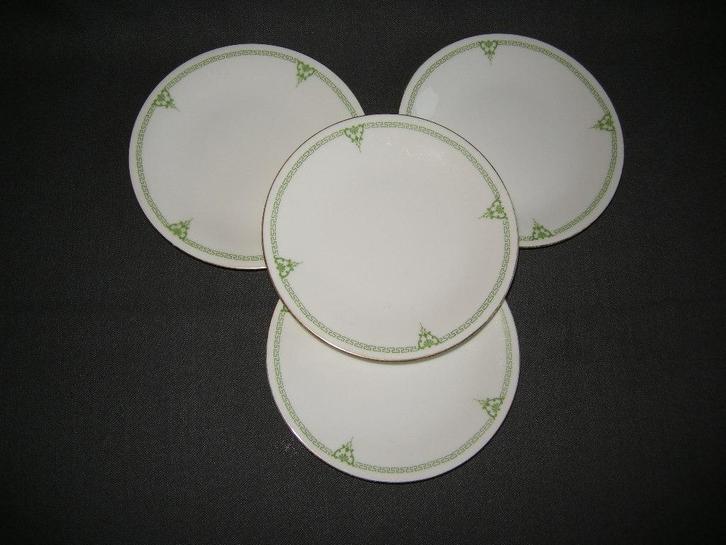 Limoges, 4 gebaksbordjes, Antiek en Kunst, Antiek | Servies los, Ophalen of Verzenden