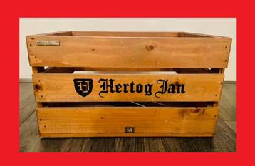 Houten Hertog Jan fietskrat incl montageset 45x33x25cm beschikbaar voor biedingen