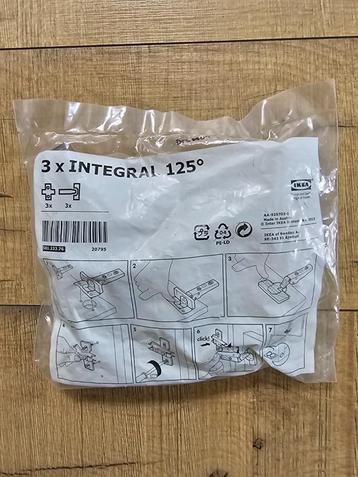 Drie rvs Integral scharnieren voor Ikea keukenkasten