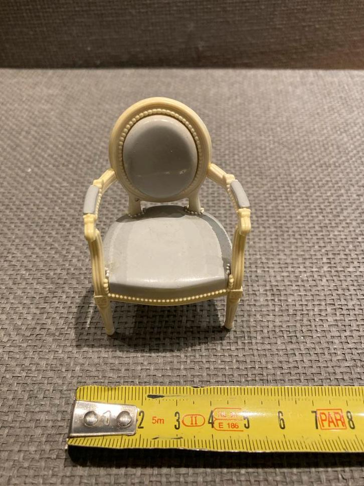 Miniatuur Stoel - Vintage Poppenhuis Meubel, Verzamelen, Poppenhuizen en Toebehoren, Verzenden