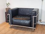 Vintage design fauteuil Corbusier LC3 replica in goede staat, Gebruikt, Minder dan 75 cm, Ophalen of Verzenden, Nvt
