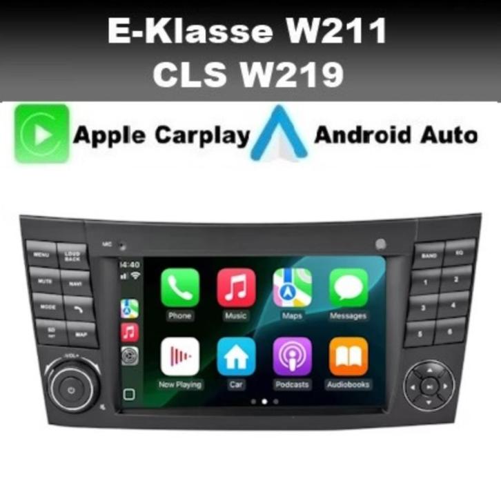 Mercedes EKlasse W211 CLS navigatie android 14 wifi dab+ usb, Auto diversen, Autoradio's, Nieuw, Ophalen of Verzenden