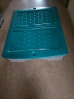 Opbergbak met in 2 delen opklapbare deksel, Doe-het-zelf en Verbouw, Kratten en Dozen, Ophalen, 40 tot 60 cm, 75 tot 100 cm, Zo goed als nieuw