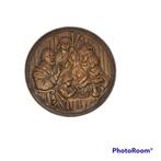 Vintage decoratieve koperen plaat, Antiek en Kunst, Ophalen of Verzenden
