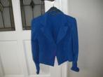 heel mooi kobalt blauw zomer jasje smal merk angelle milan, Kleding | Dames, Ophalen of Verzenden, Zo goed als nieuw, Maat 36 (S)