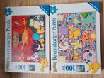 Set van twee Pokemon puzzels, zijn compleet., Ophalen of Verzenden, Meer dan 50 stukjes, Zo goed als nieuw