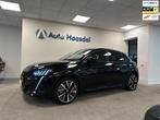 Peugeot E-208 EV GT 350 50 kWh|NIEUWSTAAT|TOPUITVOERING!, Auto's, Gebruikt, Zwart, Lichtsensor, Zwart