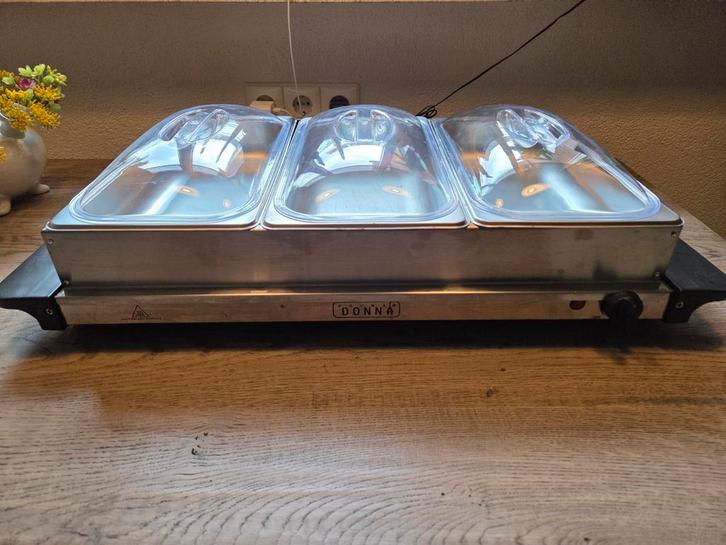 Warmhoud buffet bakken, Witgoed en Apparatuur, Gourmetstellen, Zo goed als nieuw, 4 t/m 7 personen, Ophalen