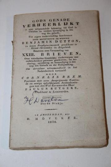 Dutton - Gods genade, derde stukje (1836)  beschikbaar voor biedingen
