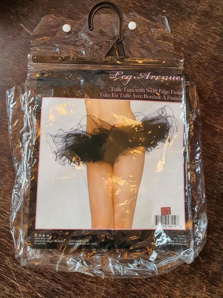 Leg Avenue Tulle Tutu, Kleding | Dames, Ondergoed en Lingerie, BH, Zwart, Ophalen of Verzenden